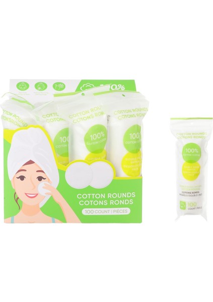Çift Taraflı Yuvarlak Makyaj Temizleme Pamuğu (100 Adet) fiyatları