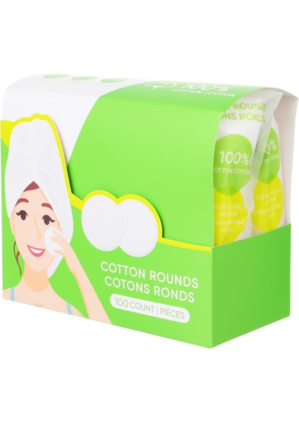 Çift Taraflı Yuvarlak Makyaj Temizleme Pamuğu (100 Adet) fırsatları