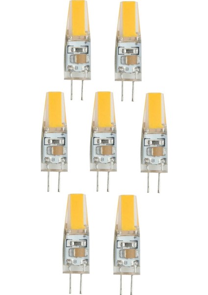 7 Adet 2,5W 220V G4 Duy LED Kapsül Ampul 6500K Beyaz Işık KES008