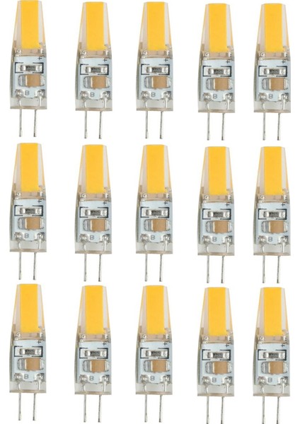 15 Adet 2,5W 220V G4 Duy LED Kapsül Ampul 6500K Beyaz Işık KES008