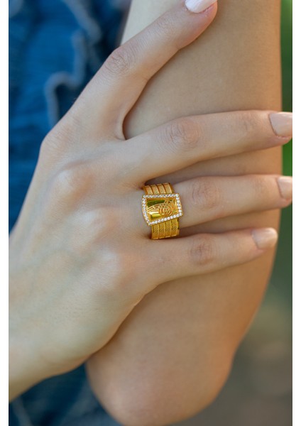 Tuğra Altın Yüzük CGKYZK0239