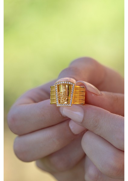 Tuğra Altın Yüzük CGKYZK0239 fiyatları