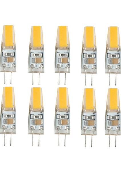 10 Adet 2,5W 220V G4 Duy LED Kapsül Ampul 3000K Günışığı Işık KES008