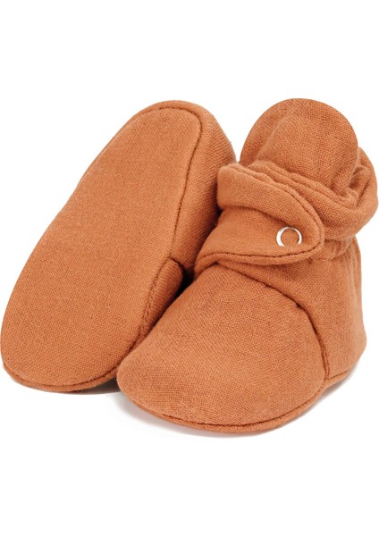 Müslin Bebek Patiği, Organik Pamuk, Yenidoğan Pandufu, Ceviz