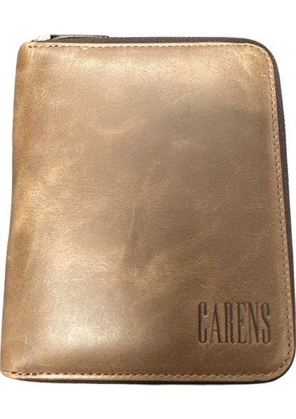 Crazy 6'lı Hakiki Deri Kalem Çantası Kahve K88