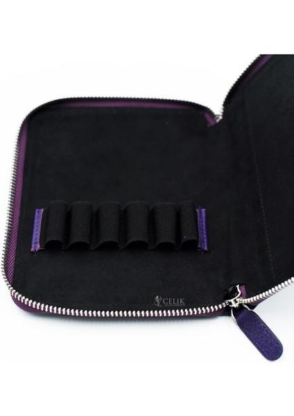 Crazy 6'lı Hakiki Deri Kalem Çantası Kahve K88 modelleri