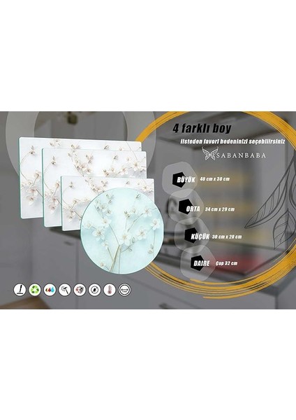 Cam Kesme Tahtası Yapay Güller Çap 32 cm fırsatları