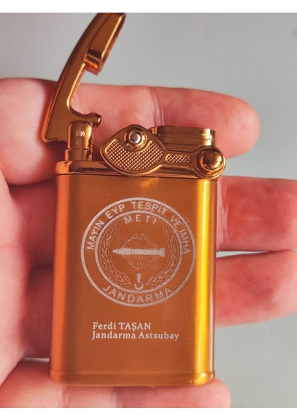 Çakmak Kişiye Özel Isim Yazılı ve Mdf Tasarım Kutulu NO:193