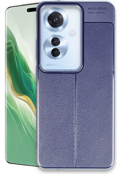 Oppo Reno 11F Kılıf Auto Focus Kapak - Lacivert 13