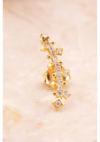 Ritim Mini Altın Kaplama Gümüş Küpe 6923 fiyatları