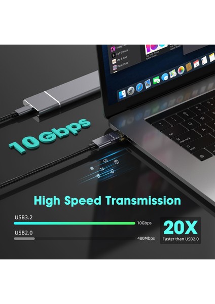 Type C To Usb3.2 Çevirici Dönüştürücü Otg 10GBPS Ultra Hızlı Veri Aktarımı Otgdm