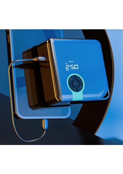 Araba Hava Kompresörü Dijital Ekranlı Taşınabilir Lastik Şişirme Hava Pompası Powerbank fırsatları