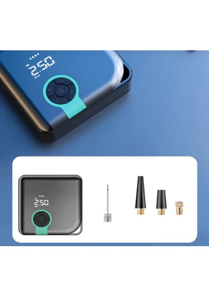 Araba Hava Kompresörü Dijital Ekranlı Taşınabilir Lastik Şişirme Hava Pompası Powerbank indirimleri