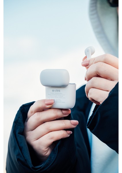 TruePods Beyaz TWS IPX4 Bluetooth Kulaklık