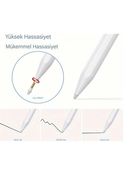 Epen02 Tablet Kalemi Samsung Huawei Lenovo Xiaomi Universal Stylus Android İçin Genel Olarak Uyumlu Manyetik Orjinal CE/FCC/RoHS Lisanslı Type-C Girişli Hızlı Sağlam Orjinaldir fırsatları
