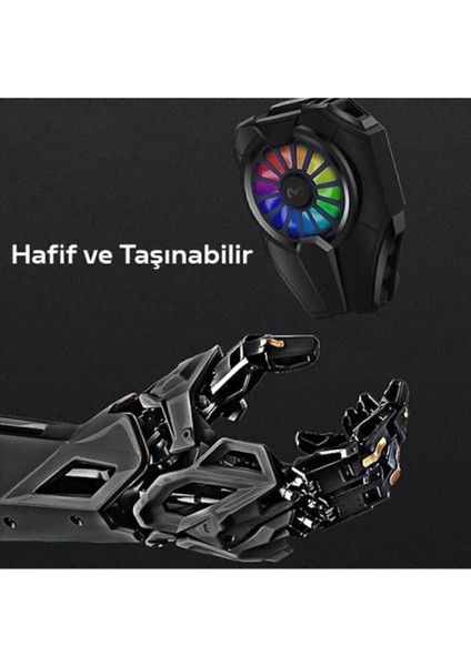 DL06 Rgb LED Cep Telefon Soğutma Fanı Radyatör Soğutucu