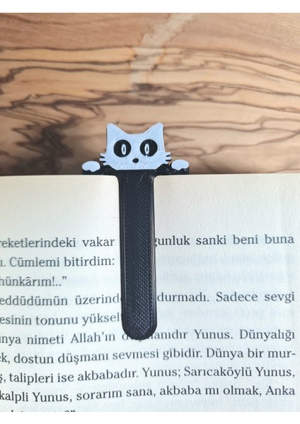 3D Renkli Kedili Kitap AYRACI-5ADET