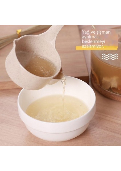 Buğday Samanı Yağ Ayırma Kaşığı Çorba Yağ Giderme Kaşık Çorba Yağ Ayırıcı Yağ Filtresi Yağ Ayırma Artefakt Sıyırma Yağı Artefakt Uzun (Yurt Dışından)