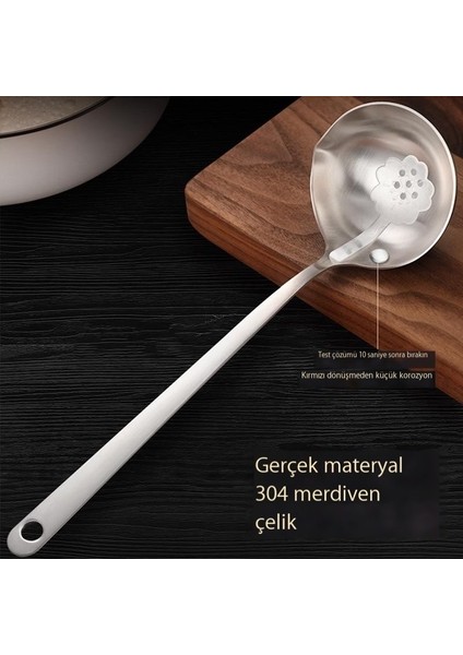 Paslanmaz Çelik Yağ Filtresi Kaşığı, Yağ Filtresi Yağ Kepçesi, Filtre Çorba Kaşığı, Güveç Kevgir, Yağ Çorbası Ayırma Kaşığı (Yurt Dışından)