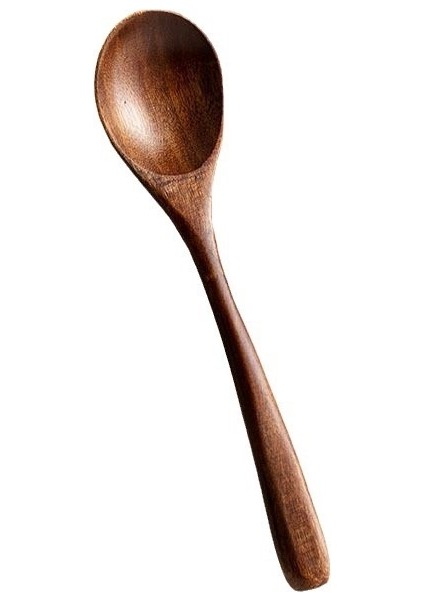 Küçük Tahta Kaşık Masif Ahşap Pirinç Kaşığı Tahta Kaşık Uzun Saplı Küçük Kaşık Çorba Kaşığı (Yurt Dışından)
