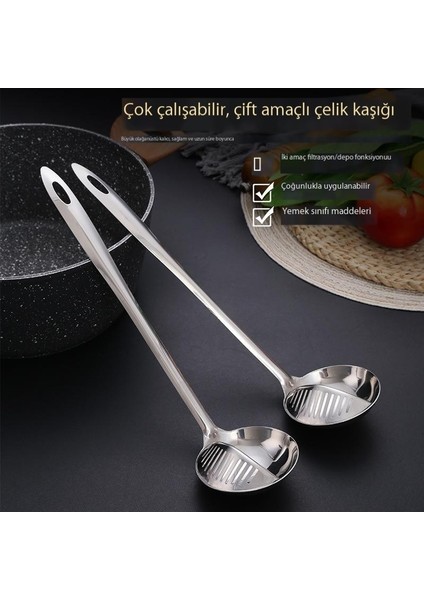 Paslanmaz Çelik Yağ Ayırma Kaşığı, Filtre Yağ Kaşığı, Kevgir, Yağ Çorbası Ayırma Kaşığı, Ev Tipi Çorba, Çorba ve Yağ Filtresi (Yurt Dışından)