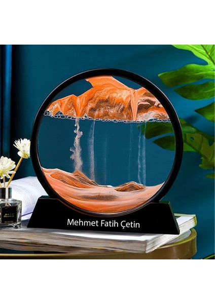 Kişiye Özel 3D Hareketli Sandscape Kum Saati Dekoratif