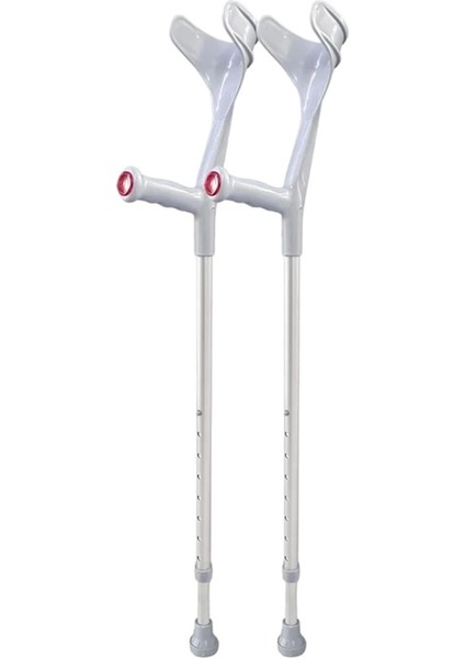 1 Çift Gri Kanedyen Koltuk Değneği Ayarlanabilir Dirsek Destekli Baston modelleri