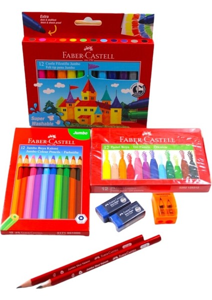 Faber Castell Anaokulu 8 Parça Geniş Boya Seti