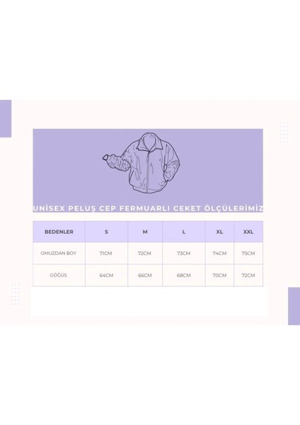 Peluş Wellsoft Dik Yaka Cepleri Fermuarlı Oversize Kesim Peluş Ceket indirimleri