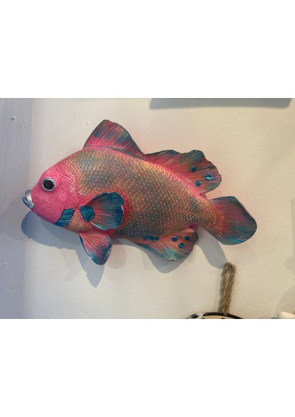 Dekoratif Balık Duvar Süsü Biblo Polyester