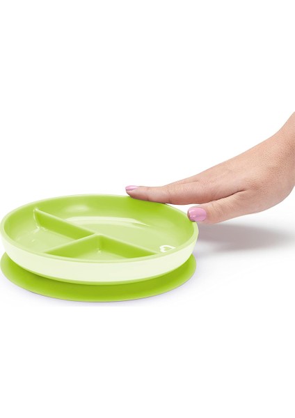 Sabit Vakumlu Beslenme Tabağı & Mucize 360 Alıştırma Bardağı 6AY+ Yeşil&pembe 2li Paket fırsatları
