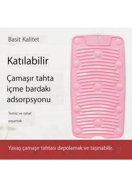 Silikon Çamaşır Tahtası Ev Internet Ünlü Katlanabilir Yumuşak Çamaşır Tahtası (Yurt Dışından)