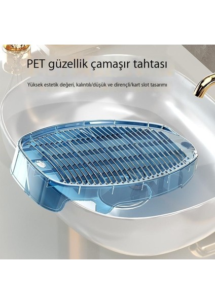 Çamaşır Tahtası Ev Kalınlaşmış Plastik Küçük Bebek Yıkama Tahtası Yatakhane Çorap Yıkama (Yurt Dışından)
