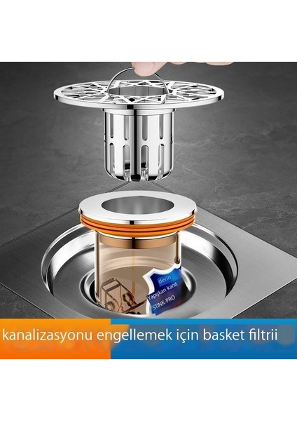 Yer Sifonu Koku Giderici, Banyo Kanalizasyon Geri Dönüş Önleyici Koku Yer Sifonu Göbeği Sızdırmazlık Kapağı, Evrensel Böcek Geçirmez Filtre (Yurt Dışından) modelleri