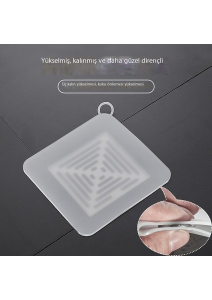 Kanalizasyon Yer Süzgeci Kapağı Koku Giderici Banyo Silikon Deodorant Mat Mutfak Tuvalet Tuvalet Banyo Yer Süzgeci Mat (Yurt Dışından) fiyatları