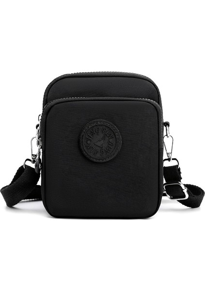 Kadınlar Için Omuzdan Askili Çanta Kore Tarzı Düz Renk Naylon Crossbody Küçük Çanta Hafif Anne Çantası (Yurt Dışından)