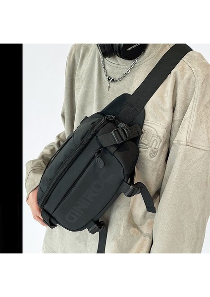Kadınlar Için Crossbody Çanta Büyük Kapasiteli Göğüs Çantası Erkekler Için Rahat Bel Çantası Spor Çantası (Yurt Dışından)