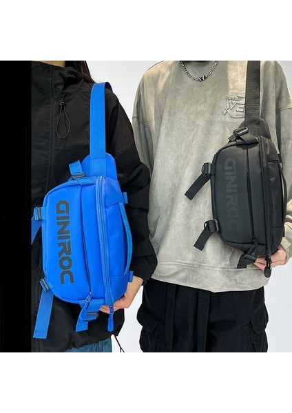 Kadınlar Için Crossbody Çanta Büyük Kapasiteli Göğüs Çantası Erkekler Için Rahat Bel Çantası Spor Çantası (Yurt Dışından)