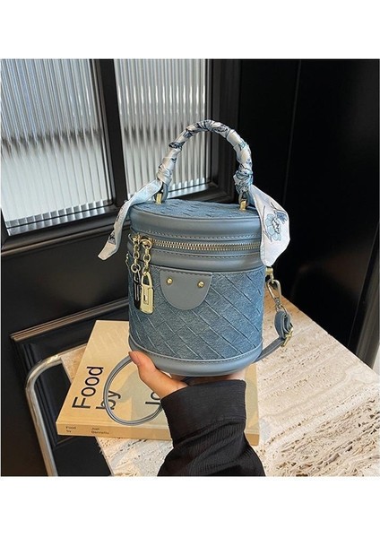 Mini Çanta Omuz Crossbody Çanta Düz Renk Taşınabilir Kova Çantası (Yurt Dışından) fiyatları