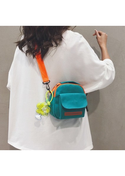 Kontrast Renkli Kanvas Küçük Çanta, Gündelik Küçük Omuz Çantası, Küçük Taze Öğrenci Omuz Crossbody Çantası (Yurt Dışından) fiyatları