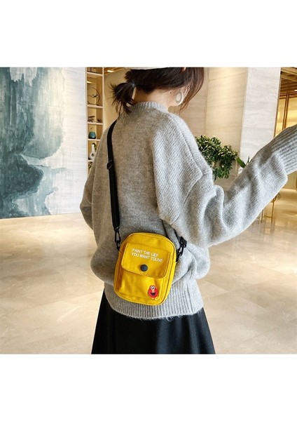 Omuz Çantası Sevimli Küçük Kare Çanta Japon Harajuku Tarzı Kadın Çantası Susam Sokağı Crossbody Çanta (Yurt Dışından) modelleri