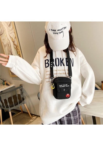 Omuz Çantası Sevimli Küçük Kare Çanta Japon Harajuku Tarzı Kadın Çantası Susam Sokağı Crossbody Çanta (Yurt Dışından) fırsatları