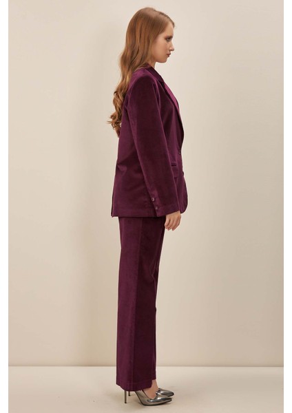 Erkek Yaka Mürdüm Kadife Blazer fiyatları