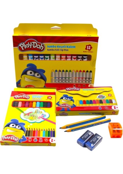 Play-Doh Anaokulu 8 Parça Geniş Boya Seti