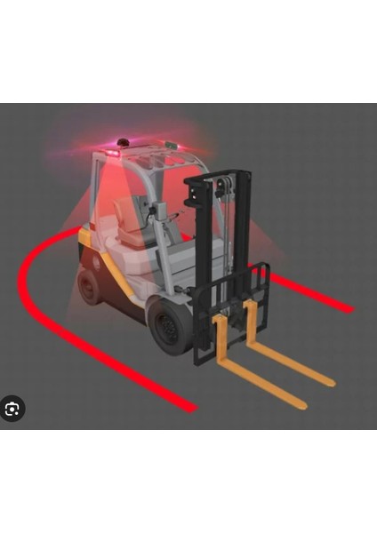 U Zone Forklift - U Şeklinde Kırmızı Güvenli Işığı 10V-110V