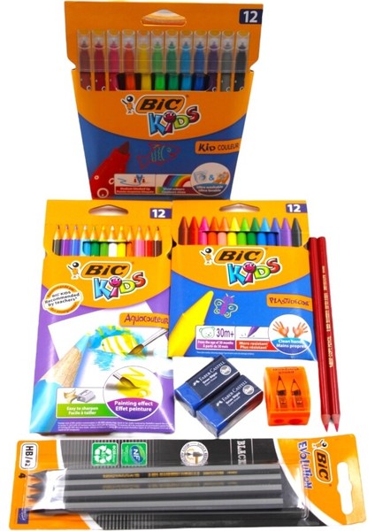 Bic Ilkokul 12 Parça Geniş Boya Seti-2