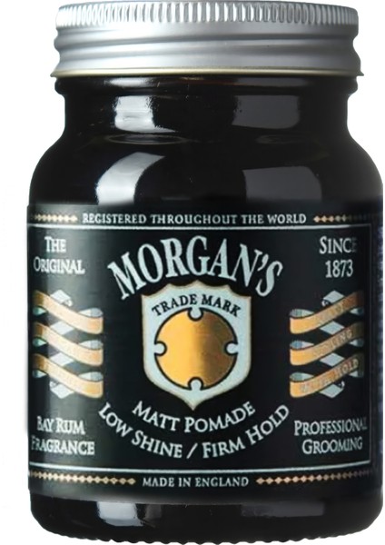 Morgan's Pomade Morgan's Bay Rum Matt Pomade - Sert Tutuşlu Mat Pomad ( Black New Label) 100GR