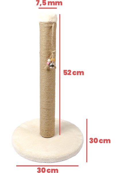 Koalaototekstil 52 cm Oval Kedi Tırmalama Tahtası Doğal Jüt Halat Üretim