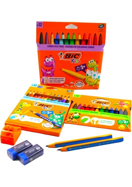 Bic Anaokulu 8 Parça Geniş Boya Seti