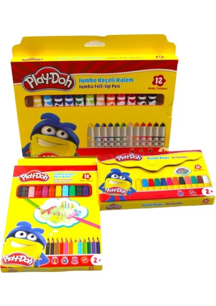 Play-Doh Anaokulu 3 Parça Boya Seti